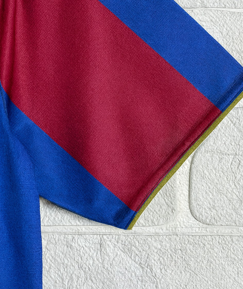 Barcelona 2007/08 home shirt — sleeve close-up