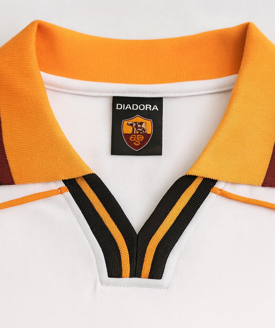 AS Roma 1998/99 away shirt — collar close-up