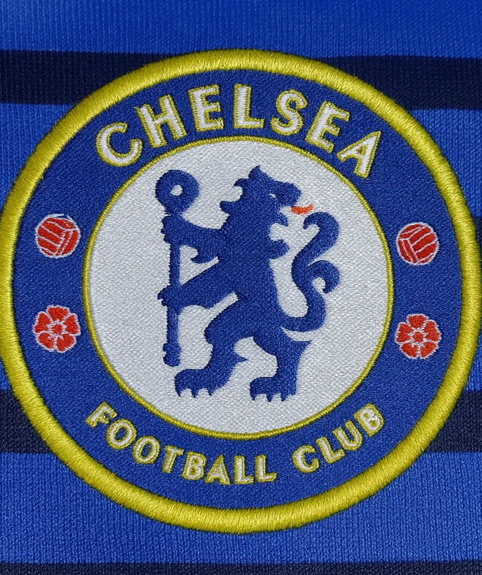 Chelsea 2014/15 home shirt — club crest close-up