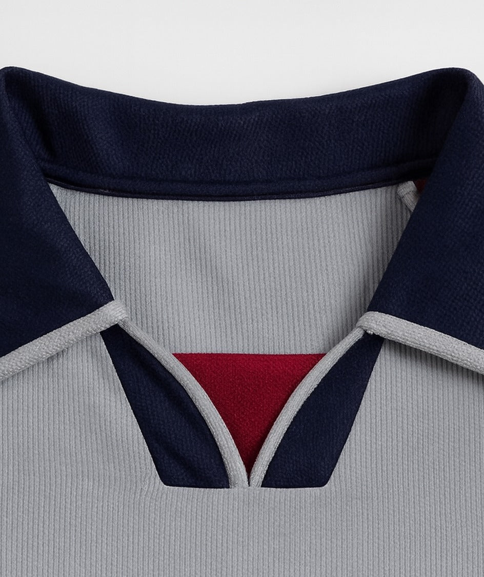 Bayern Munich 1998/99 away shirt — collar close-up