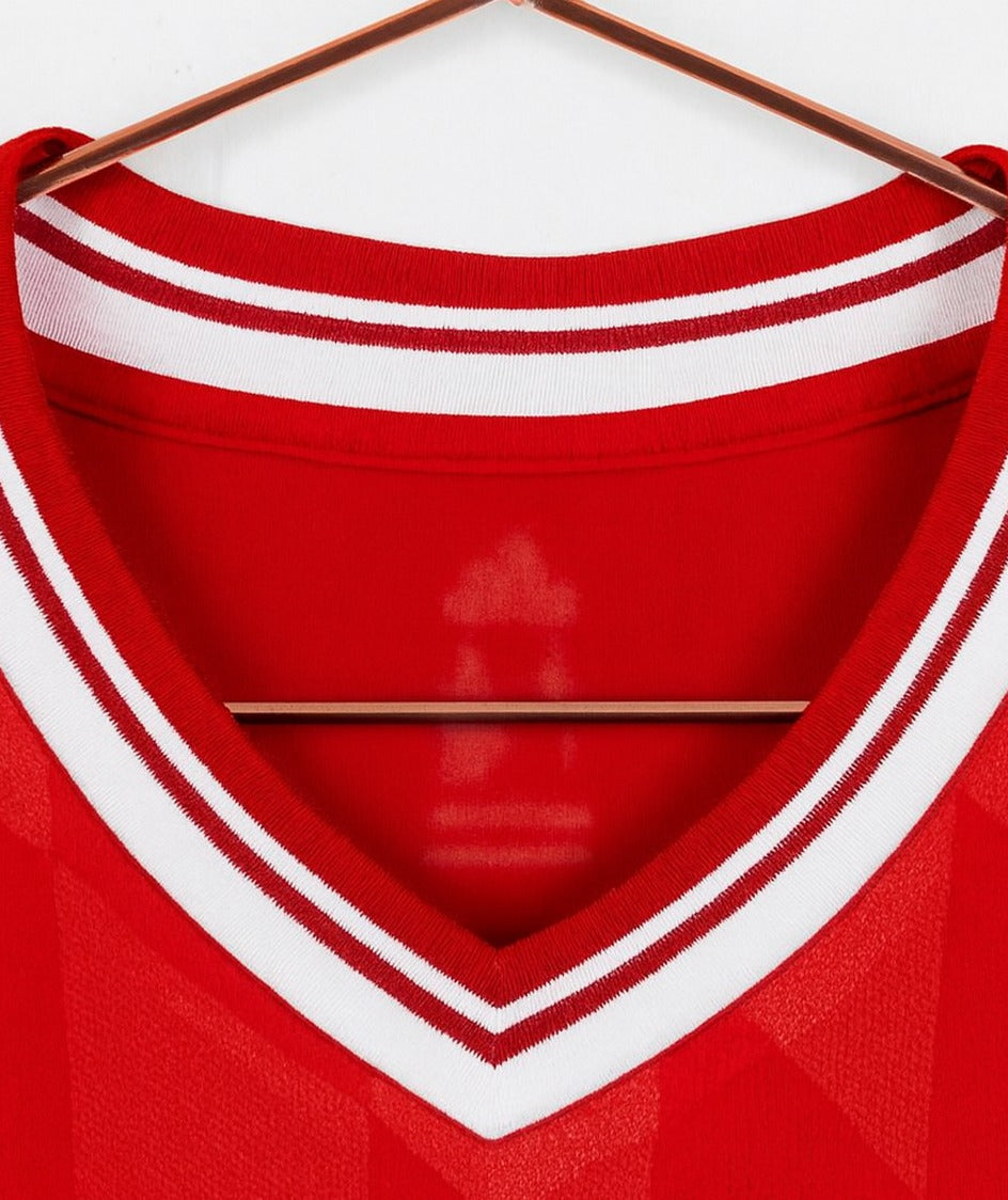 Bayern Munich 2013/14 home shirt — collar close-up