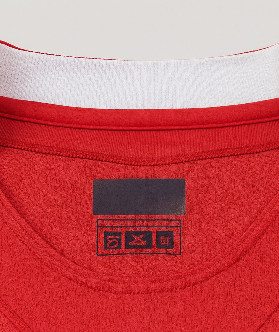 Liverpool 2004/05 home shirt — collar close-up