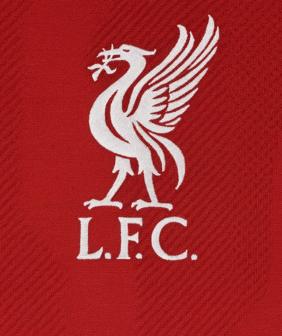 Liverpool 2018/19 home shirt — club crest close-up