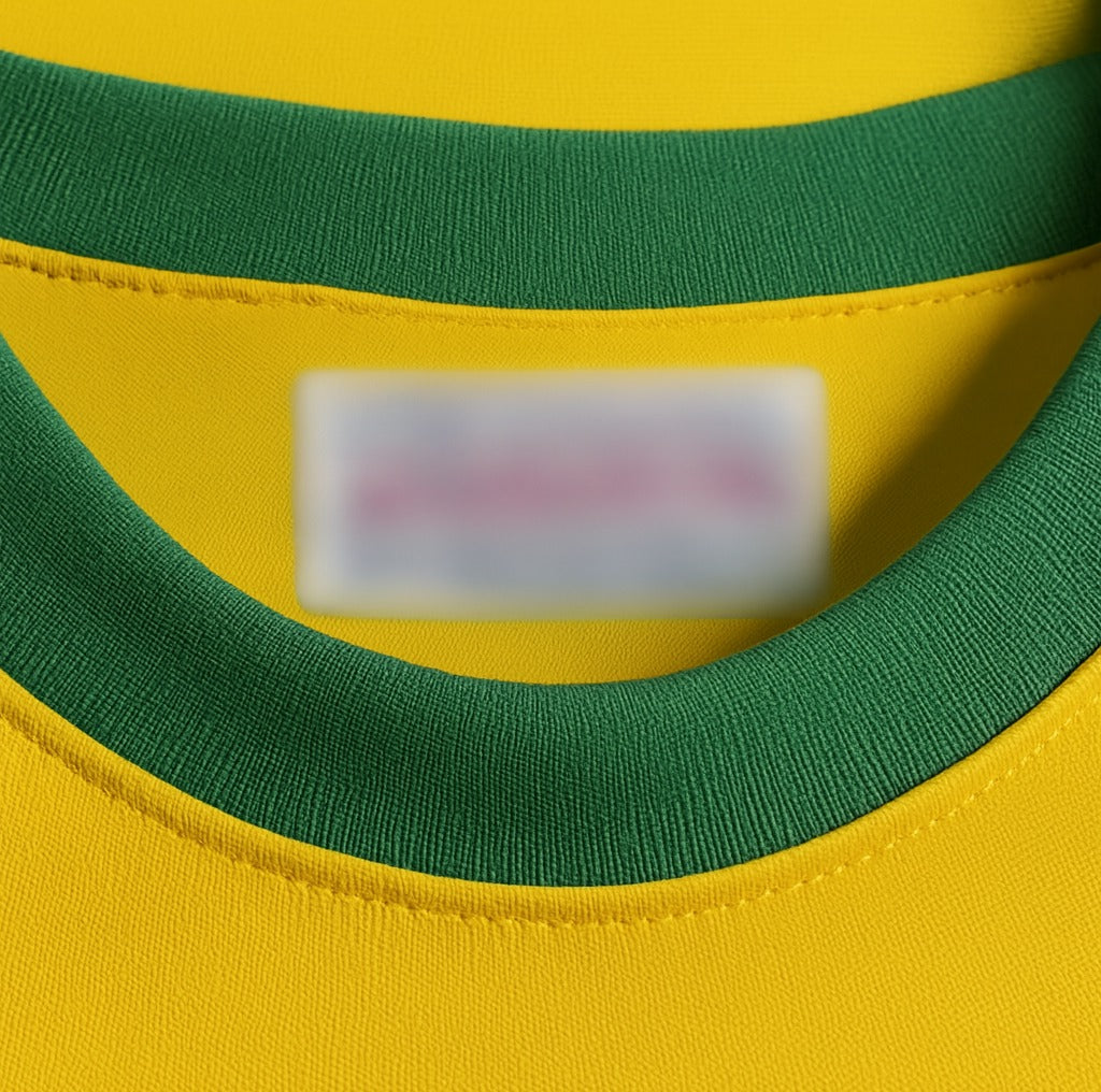 Brazil 1970 home shirt — collar close-up