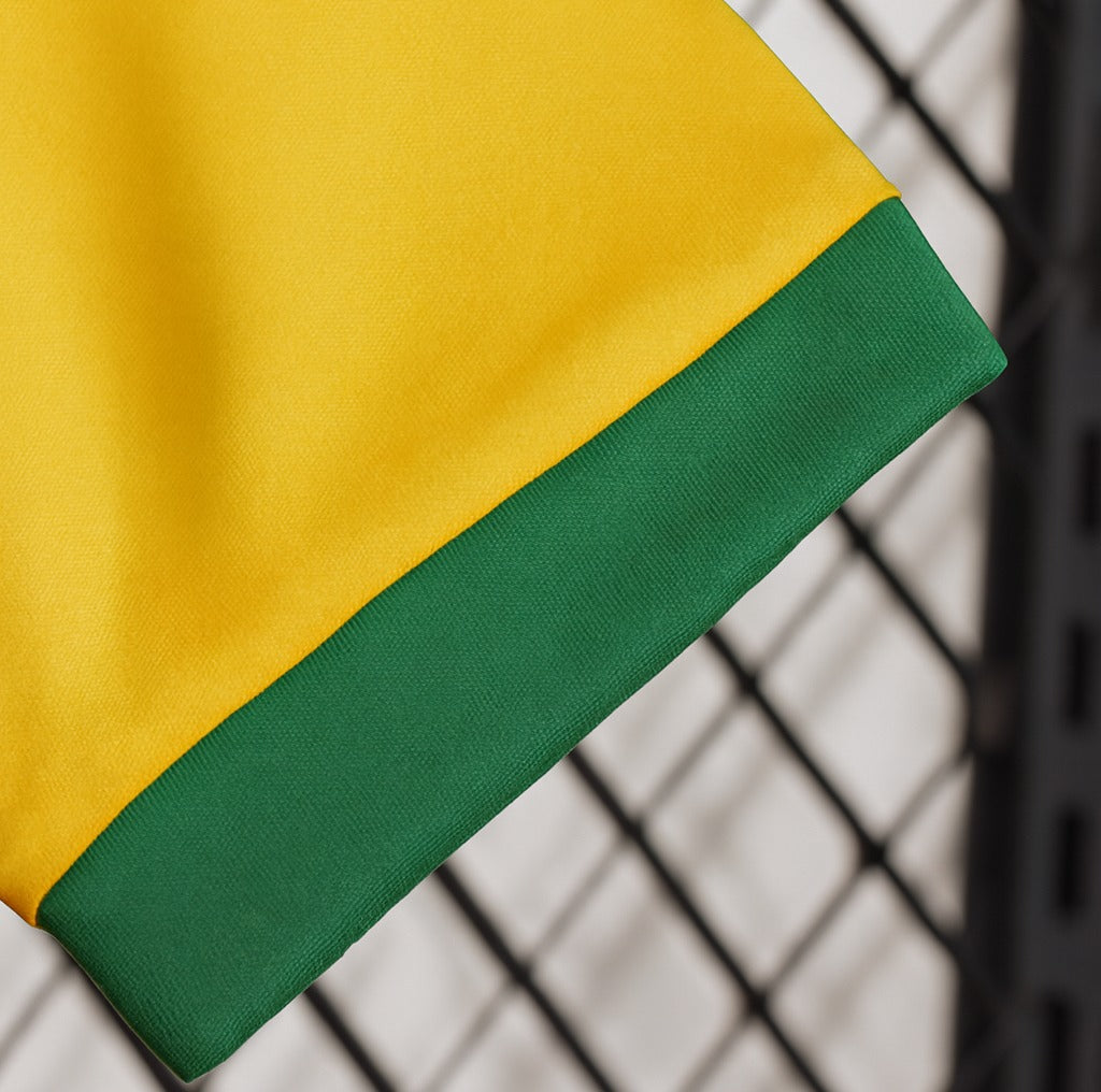 Brazil 1970 home shirt — sleeve close-up