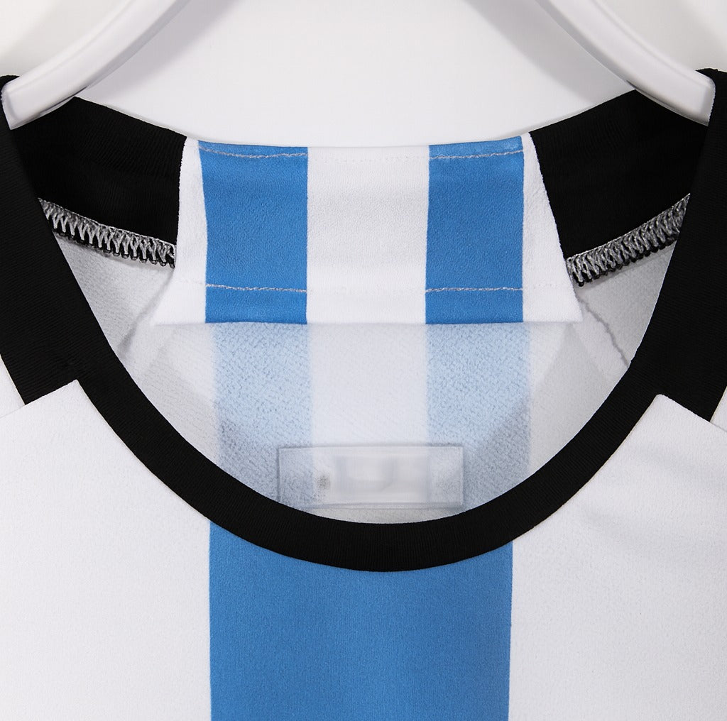 Argentina 2022 home shirt — collar close-up