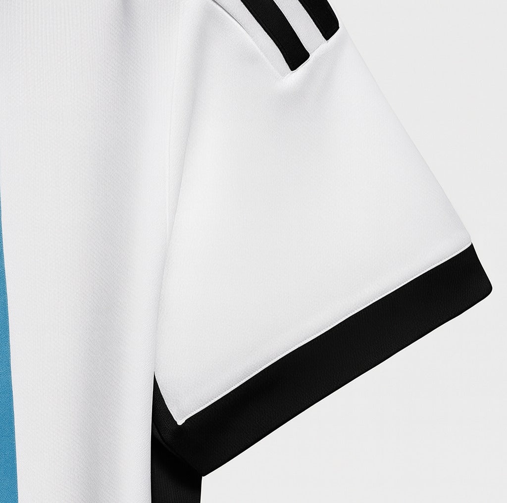 Argentina 2022 home shirt — sleeve close-up