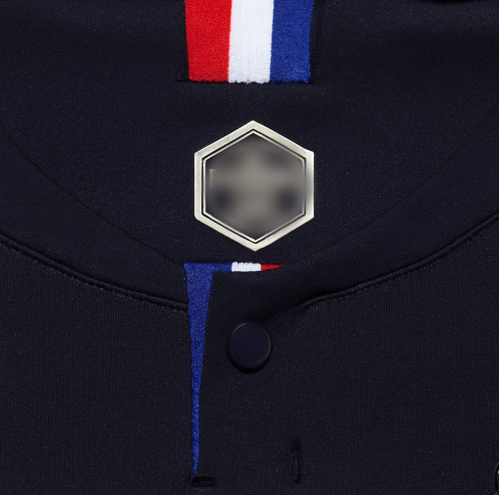 France 2018 home shirt — collar close-up