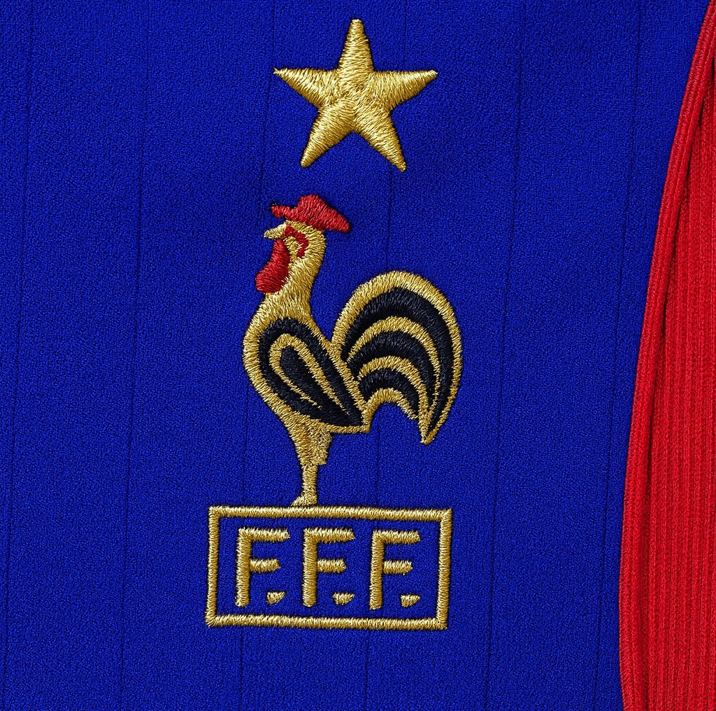 France 2006 home shirt — club crest close-up