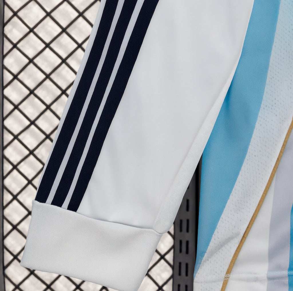 Argentina 2006 home shirt — sleeve and cuff close-up