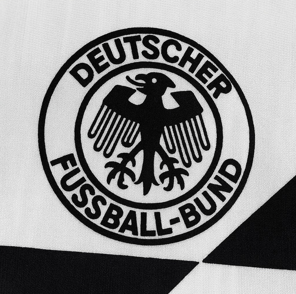 Germany 1990 home shirt — DFB crest close-up
