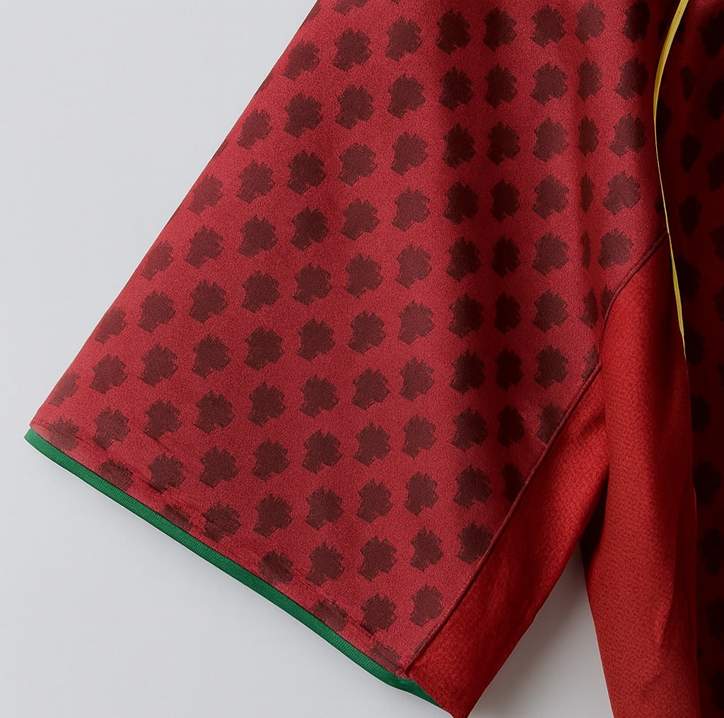 Portugal 2004 home shirt — sleeve close-up