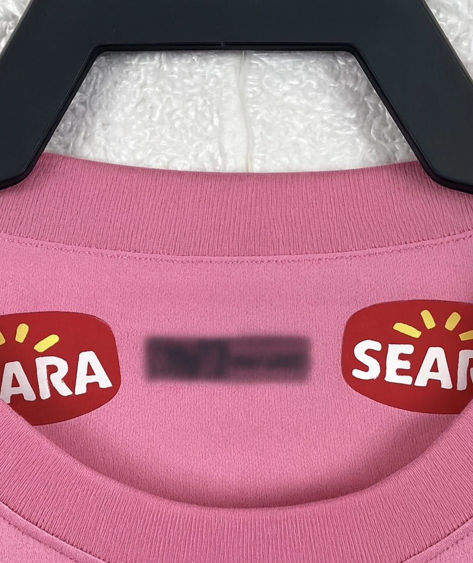 Santos 2012/13 pink shirt — collar close-up