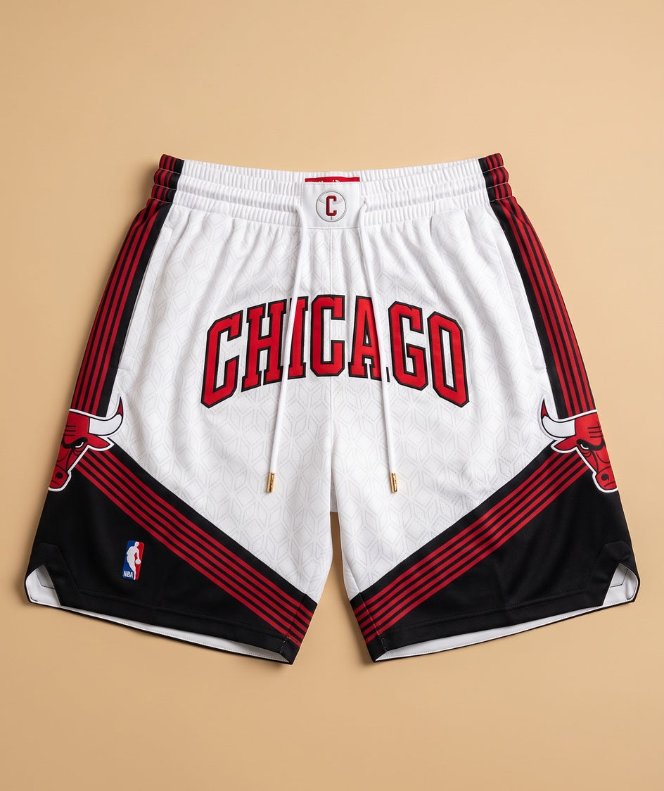 מכנסי NBA - שיקגו בולס 22/23 לבן