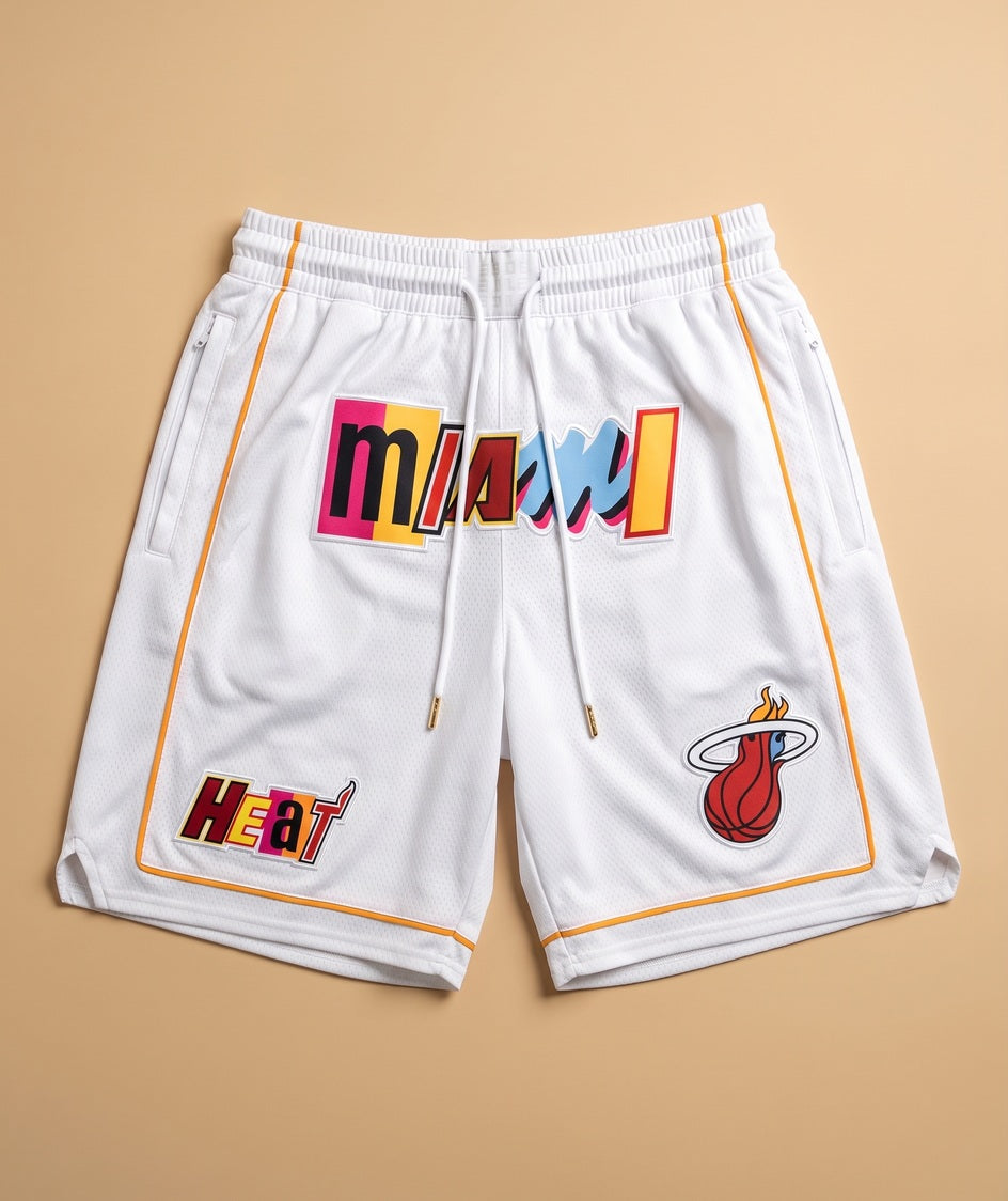 מכנסי NBA - מיאמי היט 22/23 לבן