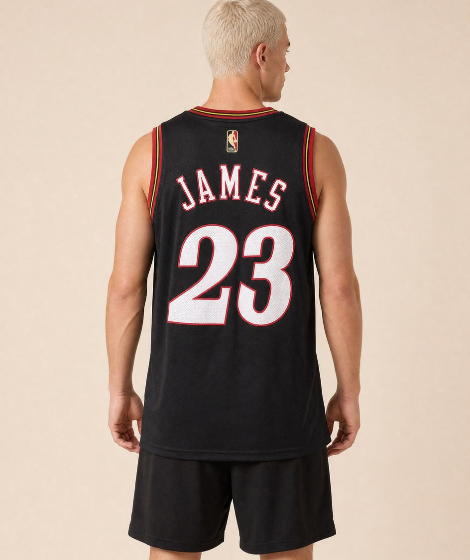 גופיית NBA - פילדלפיה 76 ג'יימס 23 שחור - גב