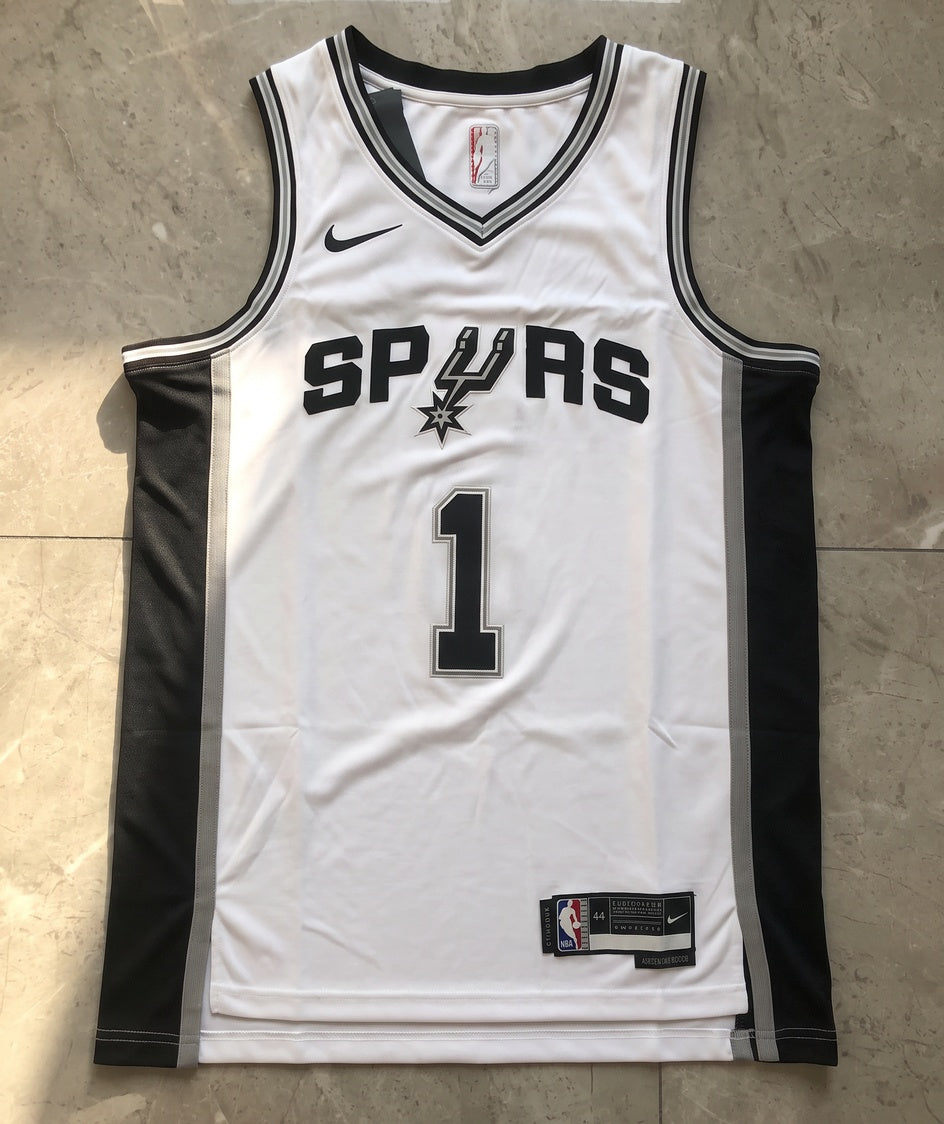 גופיית NBA - סן אנטוניו ספרס ומבניאמה 1 לבן - מוצר