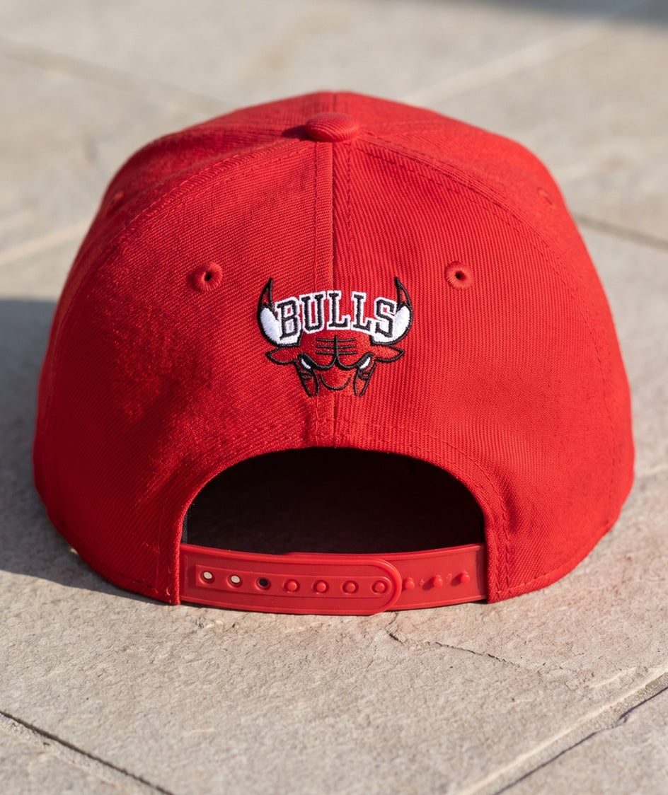 כובע NBA - שיקגו בולס אדום מלא - גב