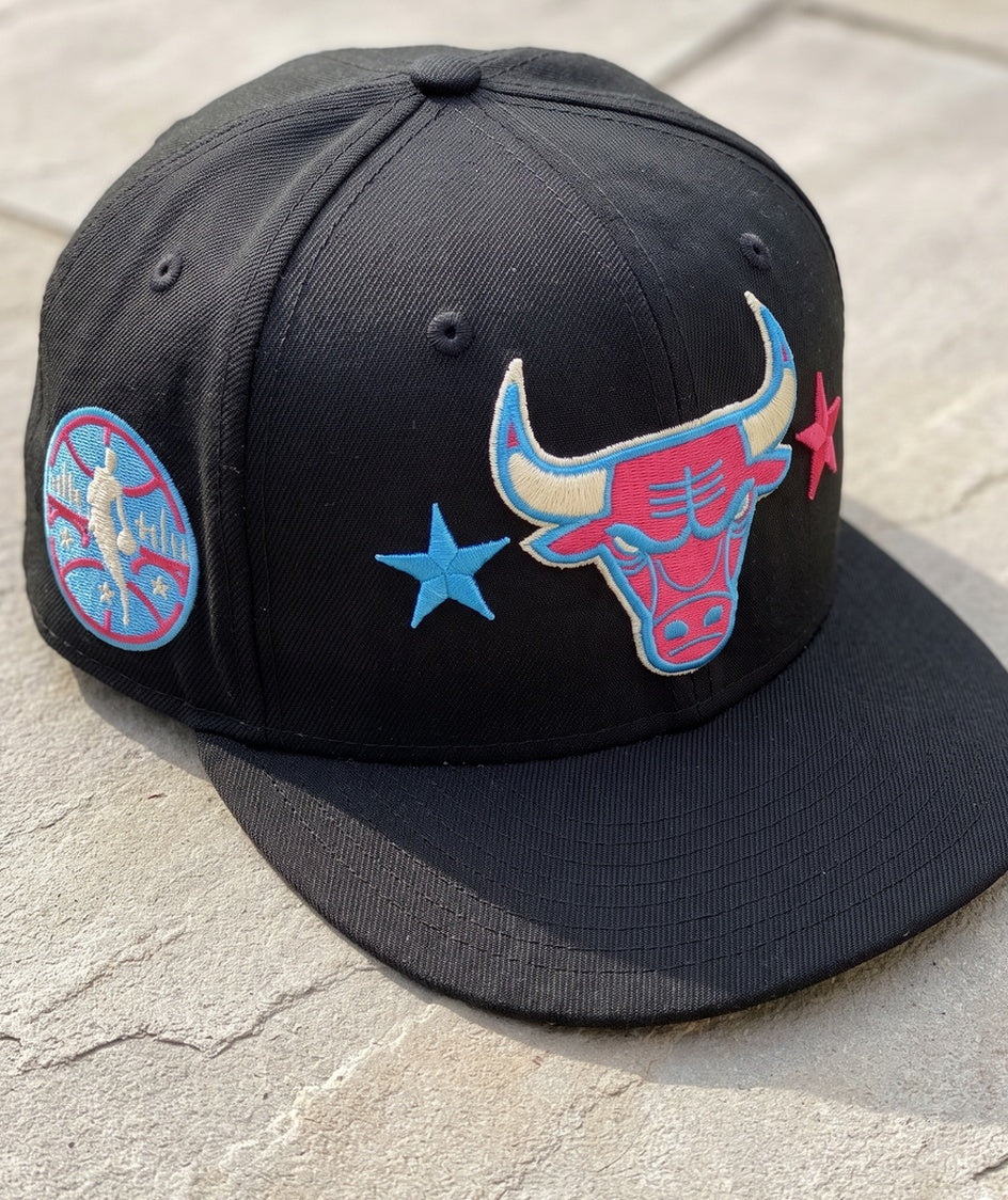 כובע NBA - שיקגו בולס שחור סיטי ורוד