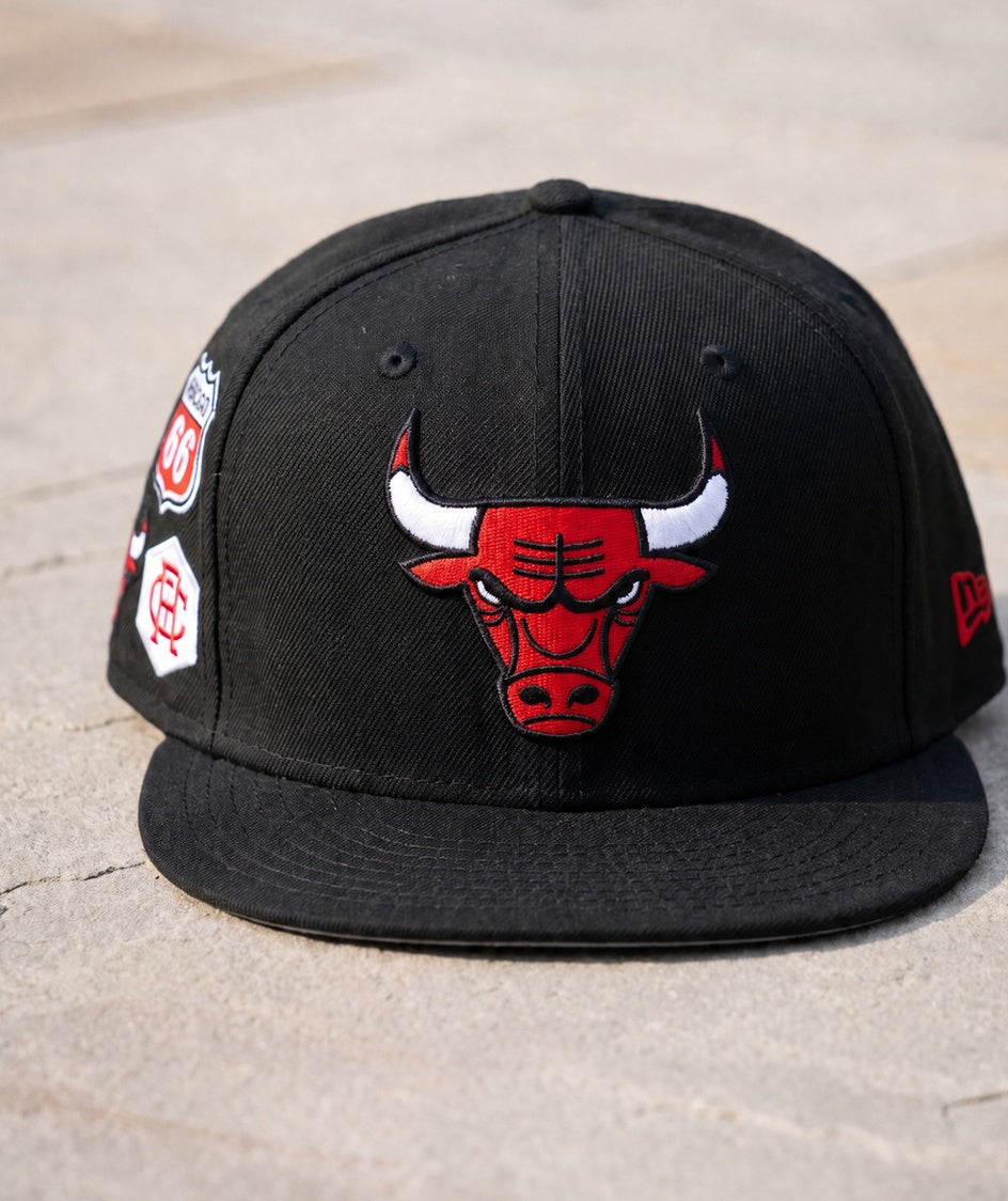 כובע NBA - שיקגו בולס שחור טלאי שיקגו