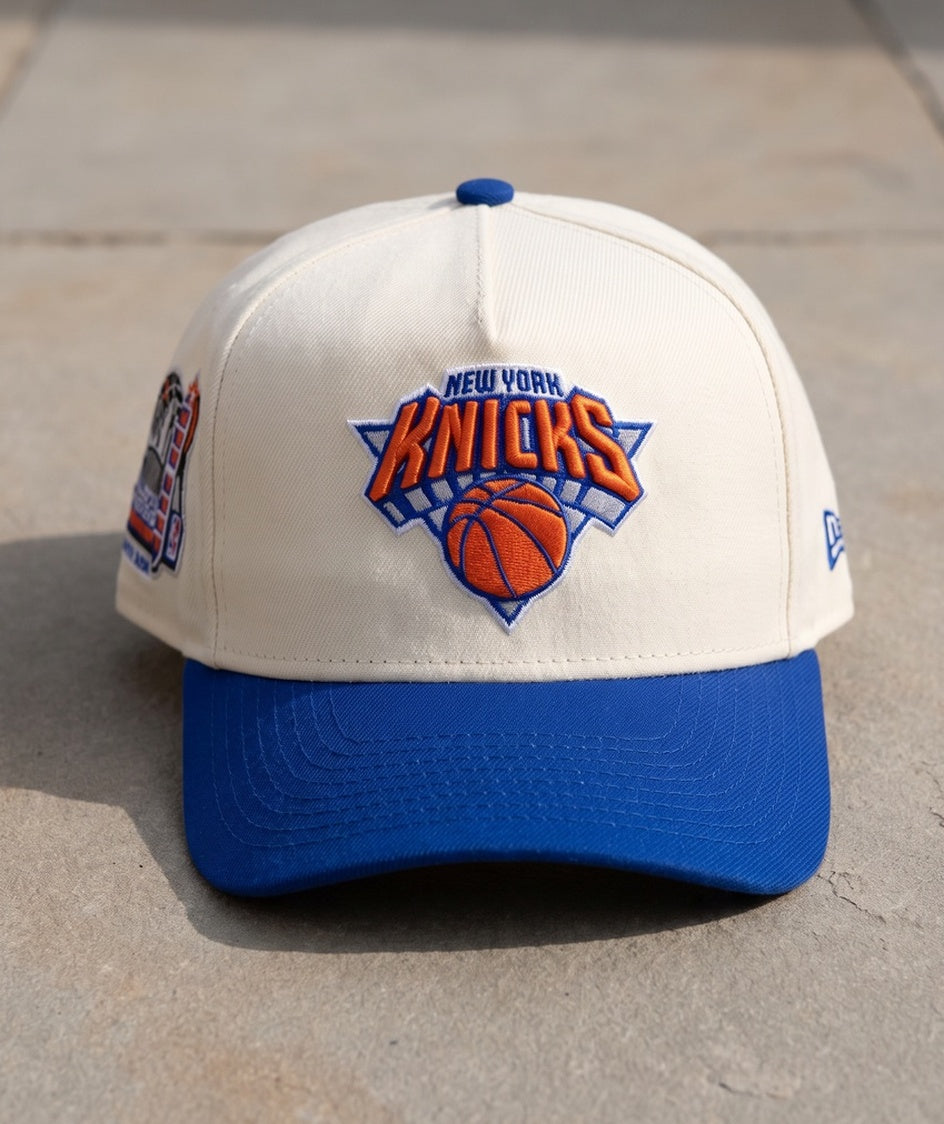 כובע NBA - ניו יורק ניקס קרם כחול