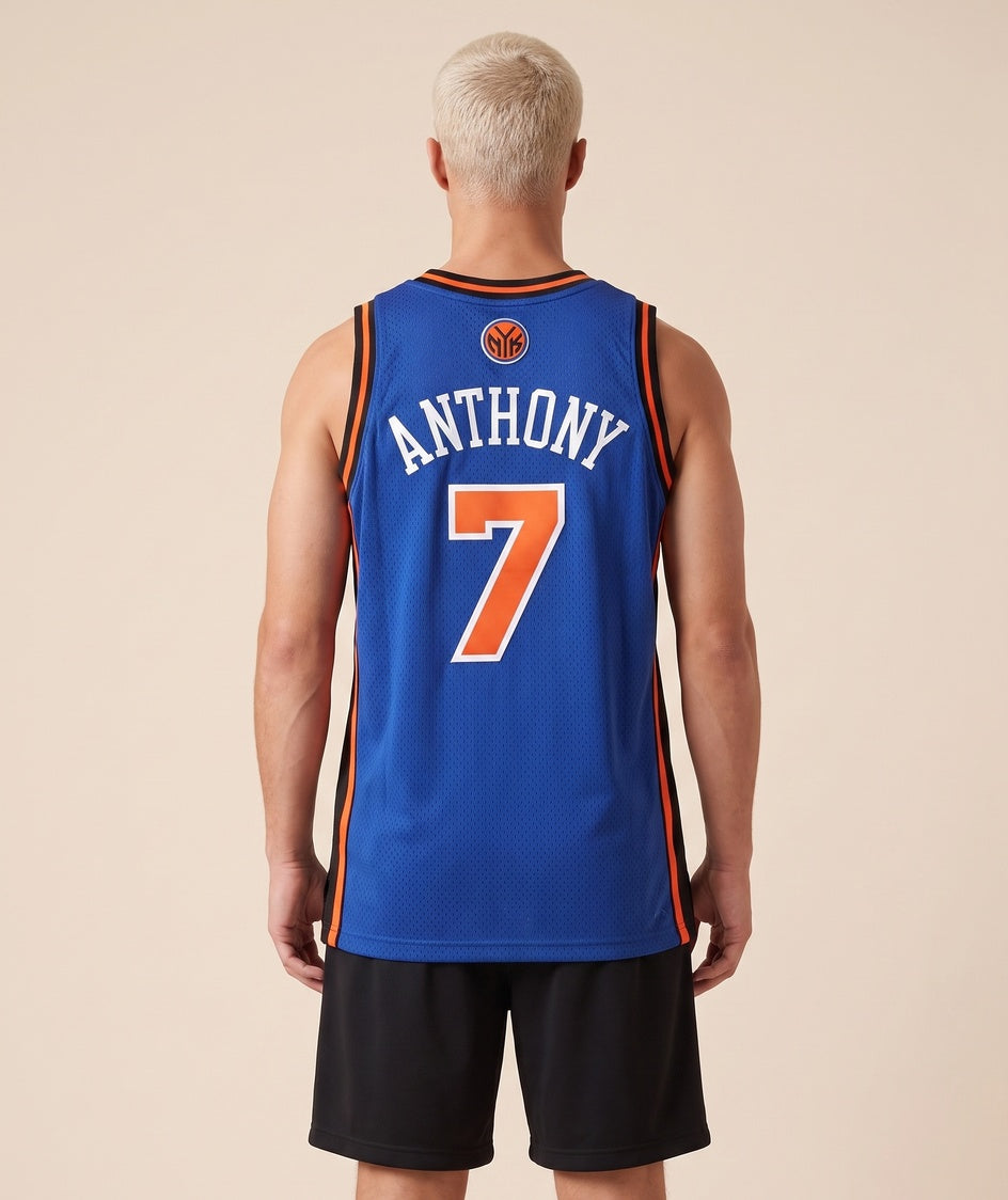 גופיית NBA - ניו יורק ניקס אנת'וני 7 2010-11 כחול - גב