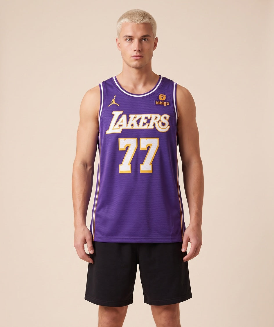 גופיית NBA - לוס אנג'לס לייקרס דונצ'יץ 77 25/26 סגול