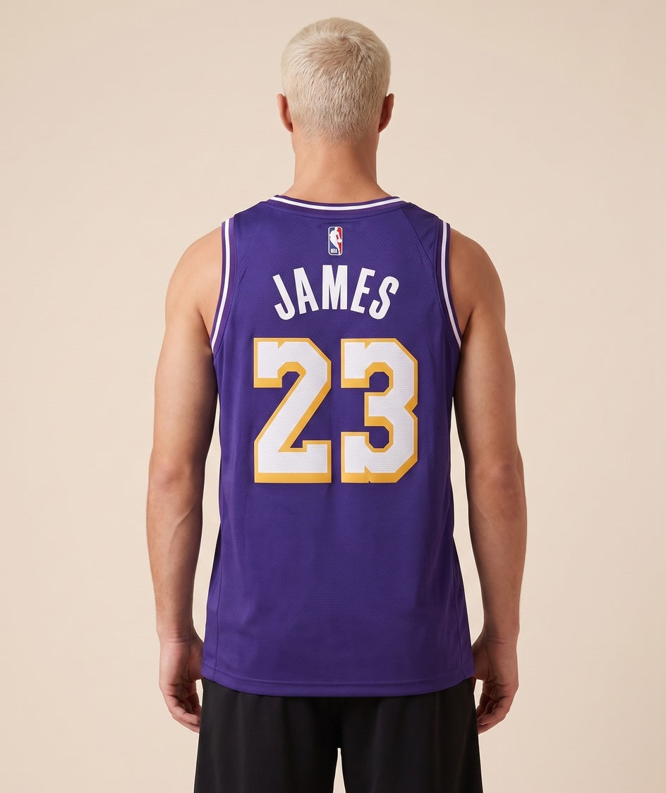 גופיית NBA - לוס אנג'לס לייקרס ג'יימס 23 25/26 סגול - גב