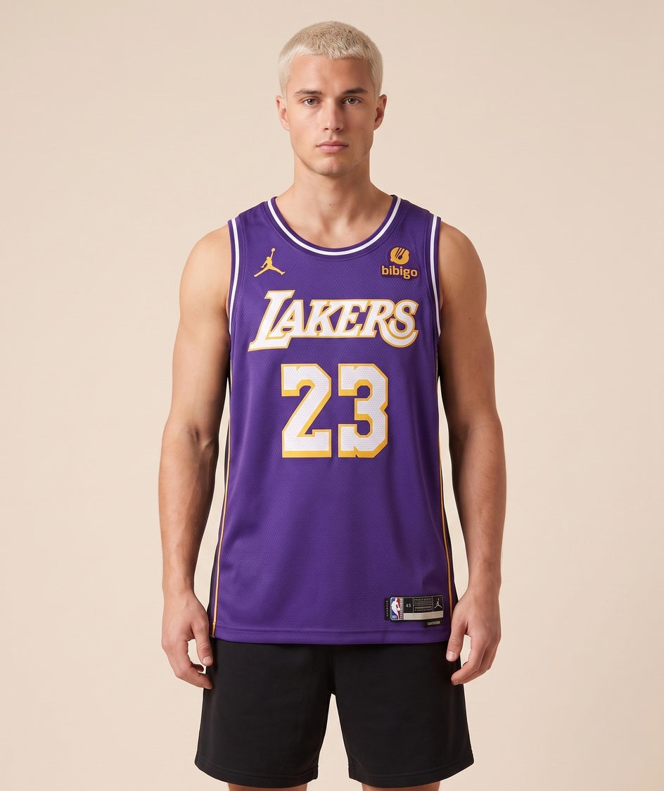 גופיית NBA - לוס אנג'לס לייקרס ג'יימס 23 25/26 סגול