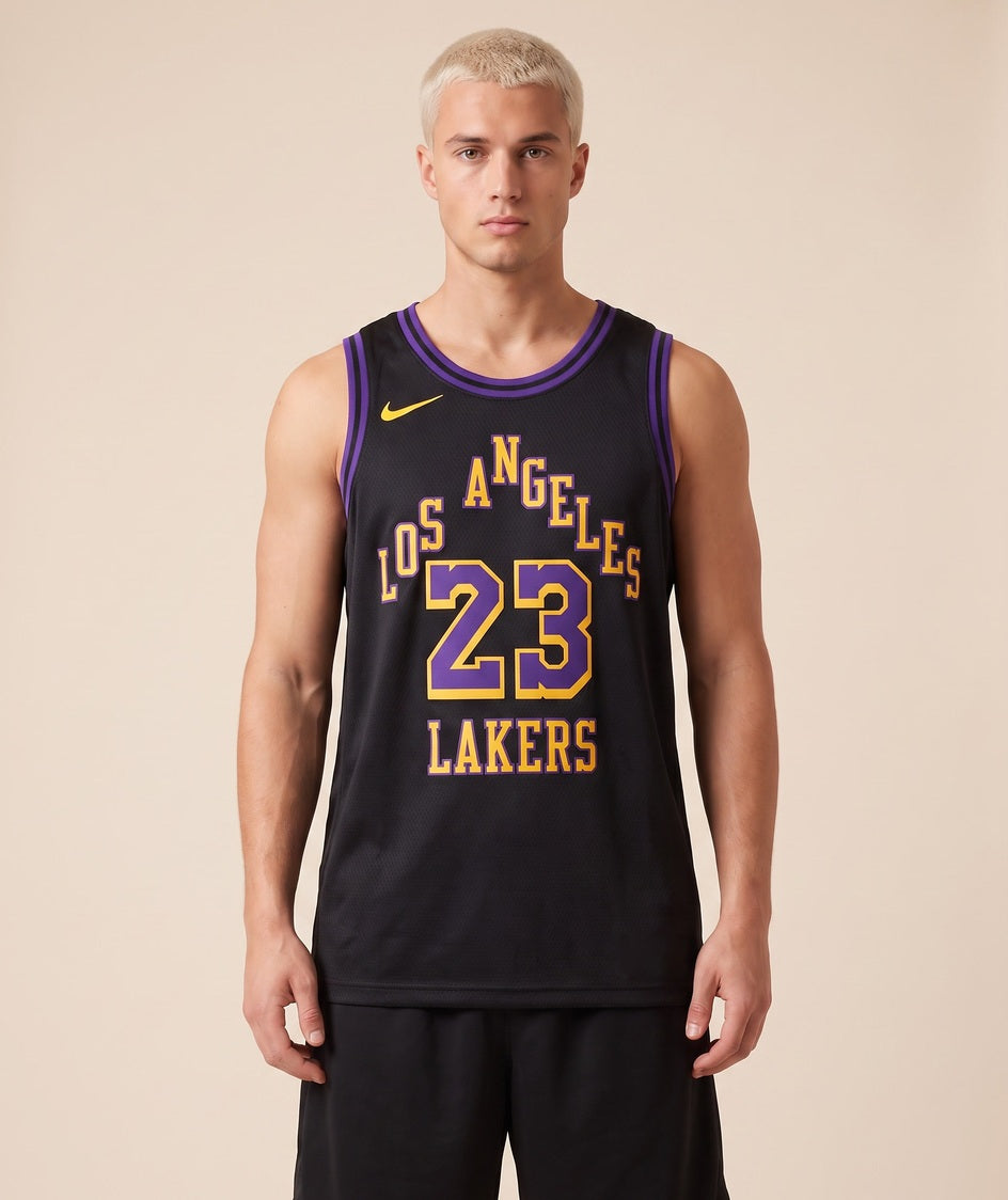גופיית NBA - לוס אנג'לס לייקרס ג'יימס 23 25/26 שחור