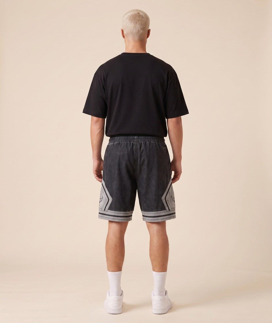 מכנסי NBA - שיקגו בולס שחור מונוכרום