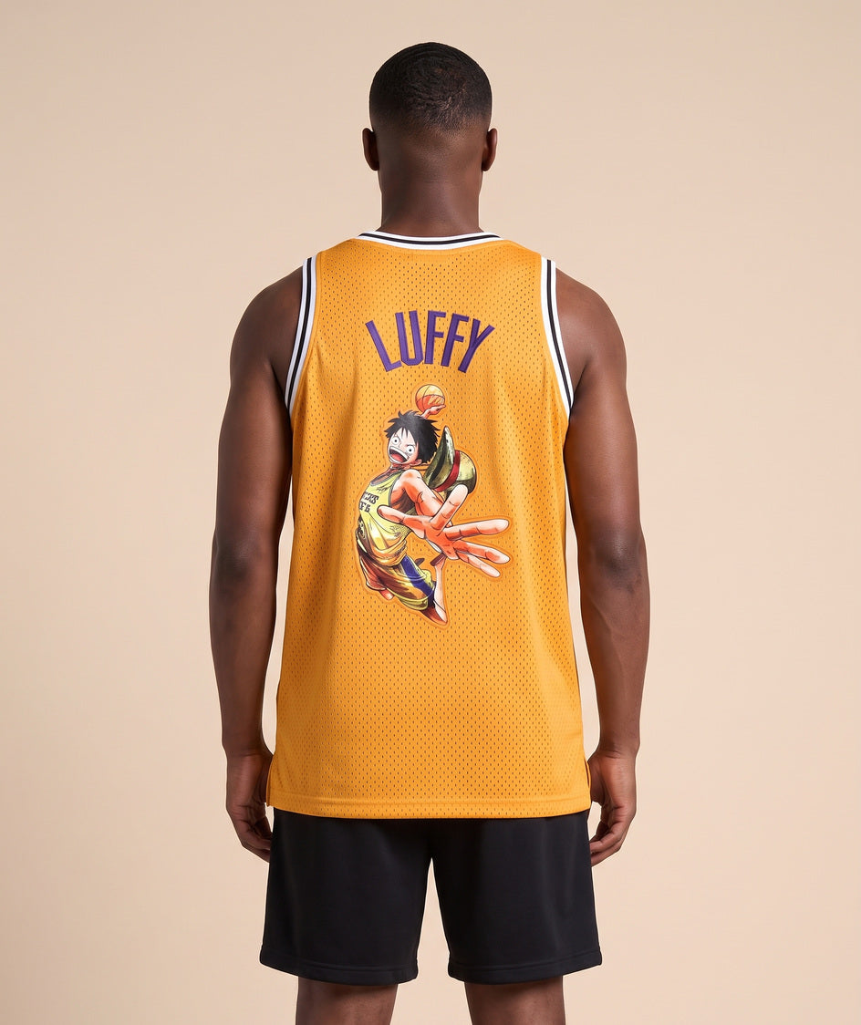 גופיית NBA - לוס אנג'לס לייקרס לאפי 5656 צהוב - גב