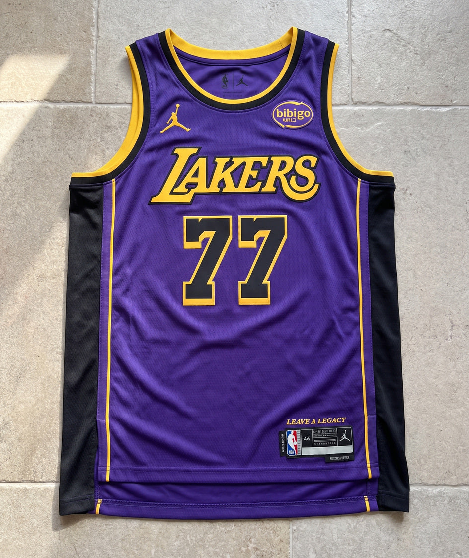 גופיית NBA - לוס אנג'לס לייקרס דונצ'יץ 77 סגול - מוצר