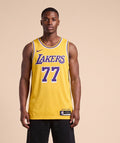 גופיית NBA - לוס אנג'לס לייקרס דונצ'יץ 77 צהוב