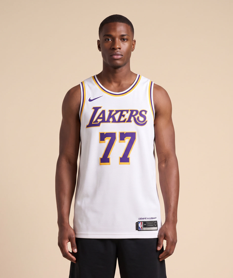 גופיית NBA - לוס אנג'לס לייקרס דונצ'יץ 77 לבן 2