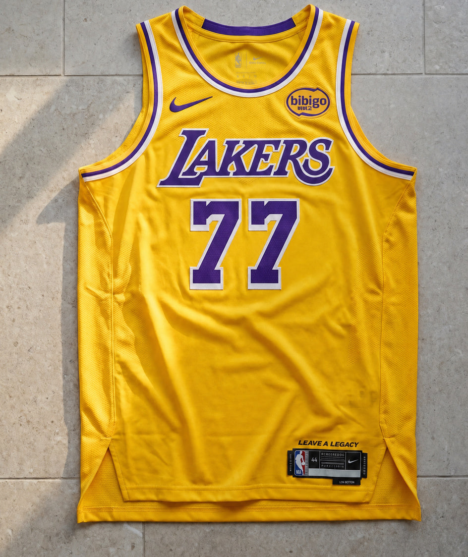 גופיית NBA - לוס אנג'לס לייקרס דונצ'יץ 77 צהוב 2 - מוצר