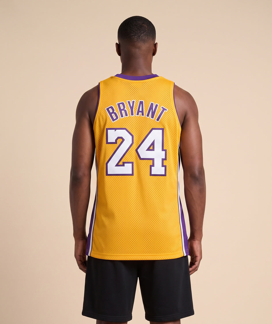 גופיית NBA - לוס אנג'לס לייקרס קובי 24 2009/20 צהוב - גב