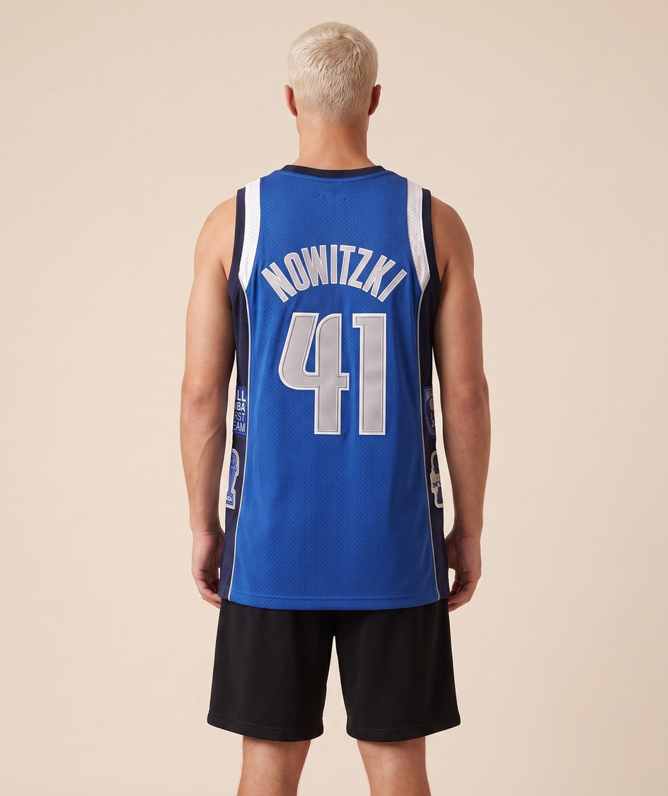 גופיית NBA - דאלאס מאבריקס נוביצקי 41 כחול - גב