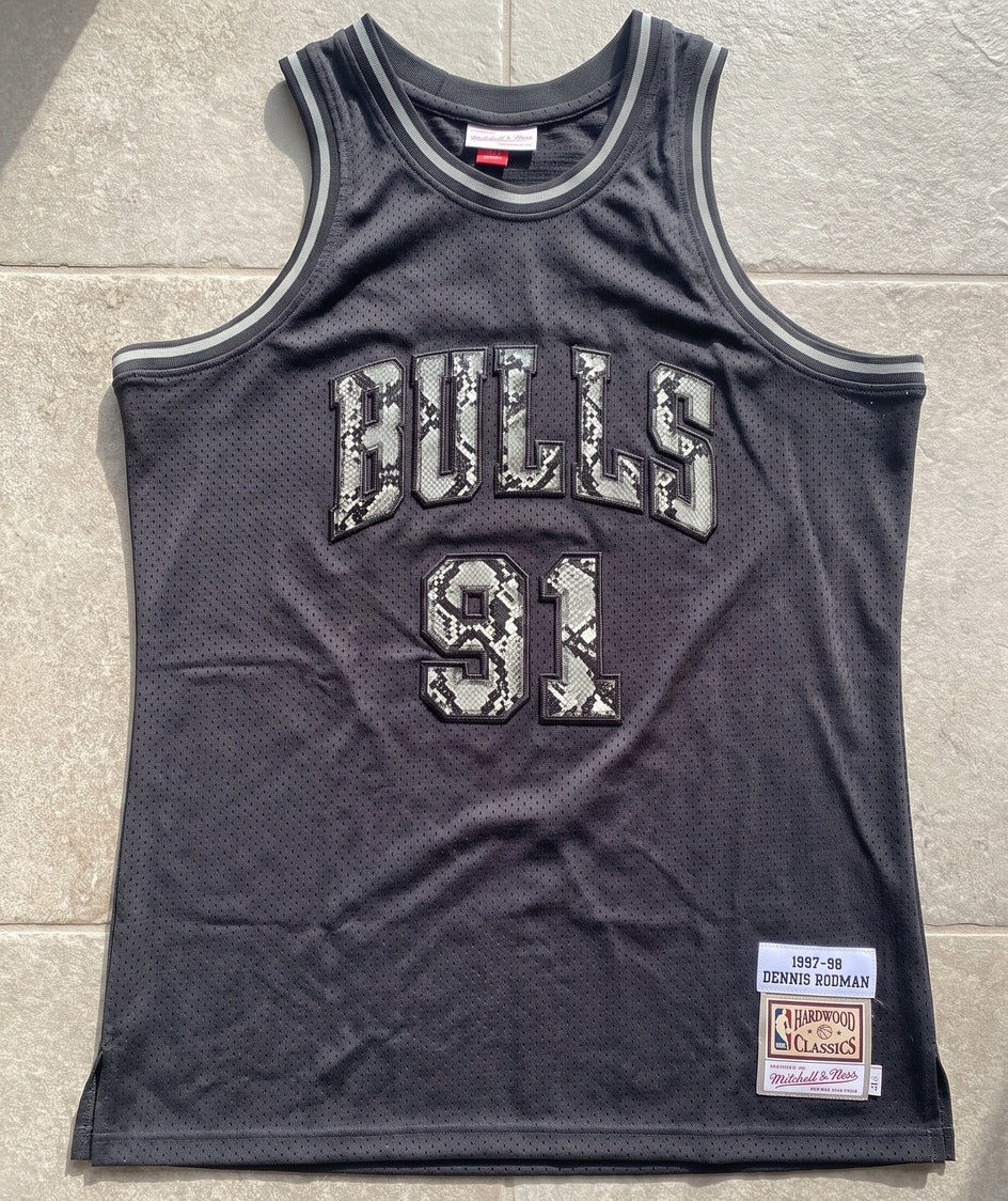גופיית NBA - שיקגו בולס רודמן 91 1997-98 אפור כהה - מוצר