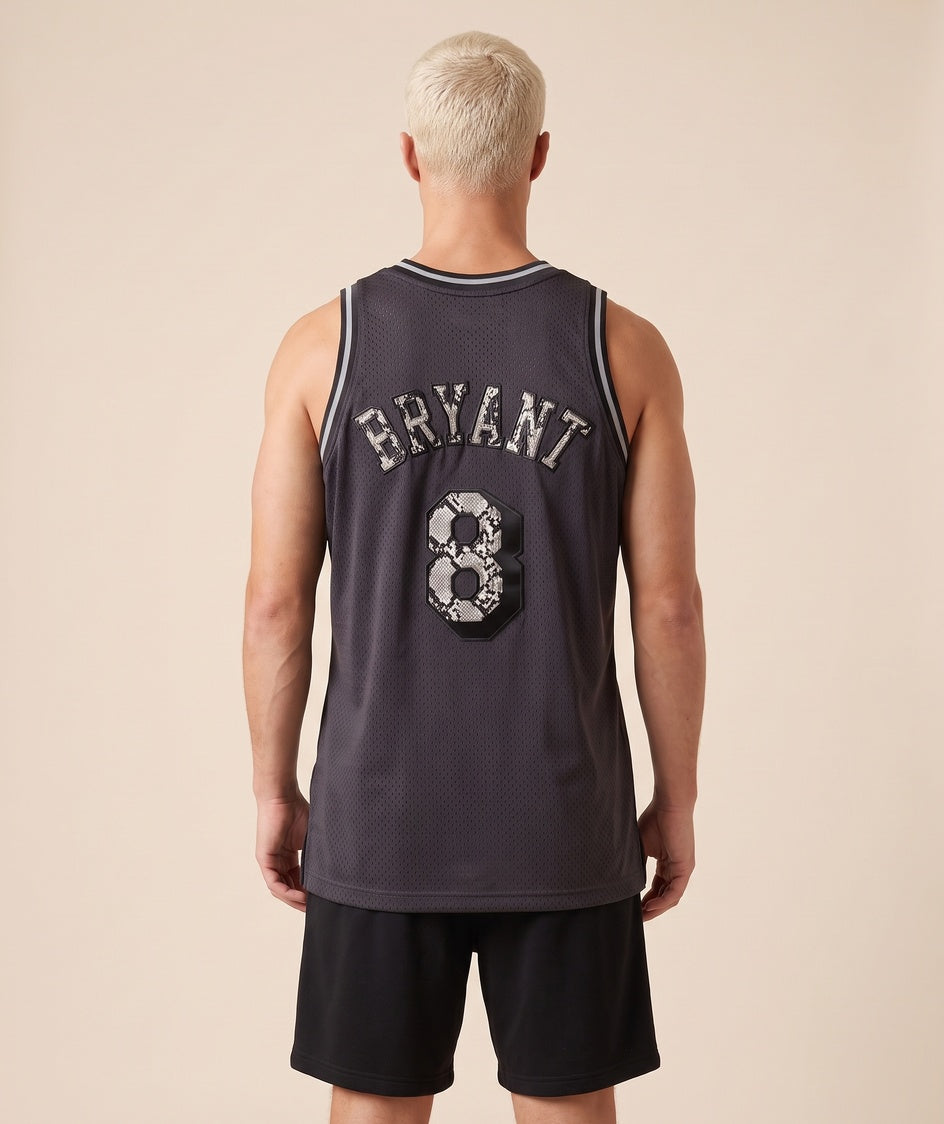 גופיית NBA - לוס אנג'לס לייקרס קובי 1996-97 אפור כהה - גב