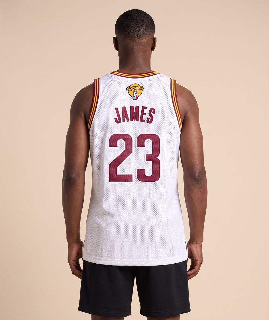 גופיית NBA - קליבלנד קאבלירס ג'יימס 23 2015-16 לבן - גב