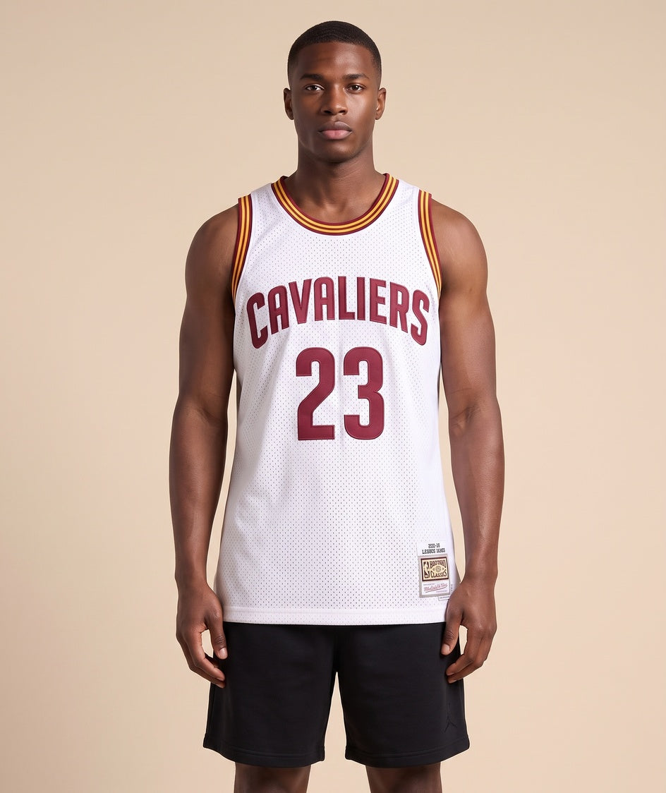 גופיית NBA - קליבלנד קאבלירס ג'יימס 23 2015-16 לבן