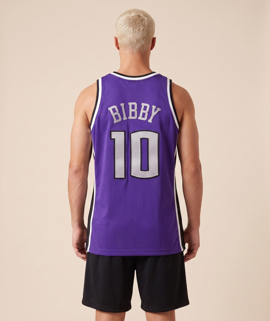 גופיית NBA - סקרמנטו קינגס ביבי 10 2002-03 סגול - גב