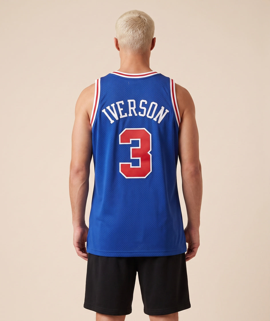 גופיית NBA - פילדלפיה 76 איברסון 3 כחול - גב