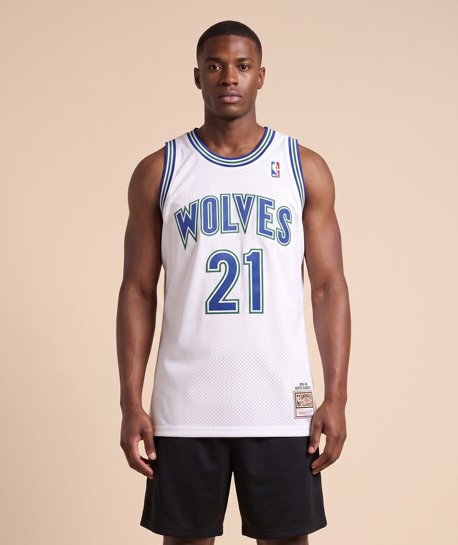 גופיית NBA - מינסוטה טימברוולבס גארנט 21 לבן