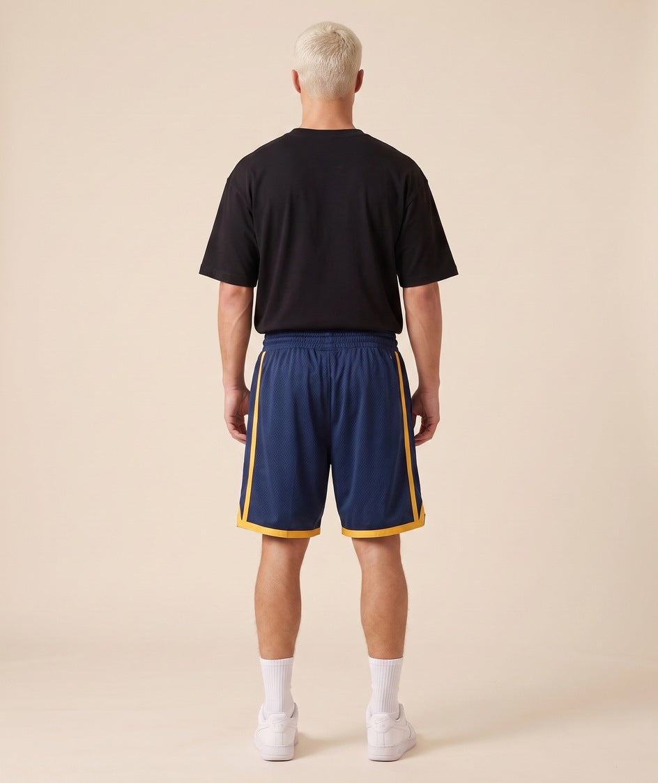 GSW navy gold Golden State shorts