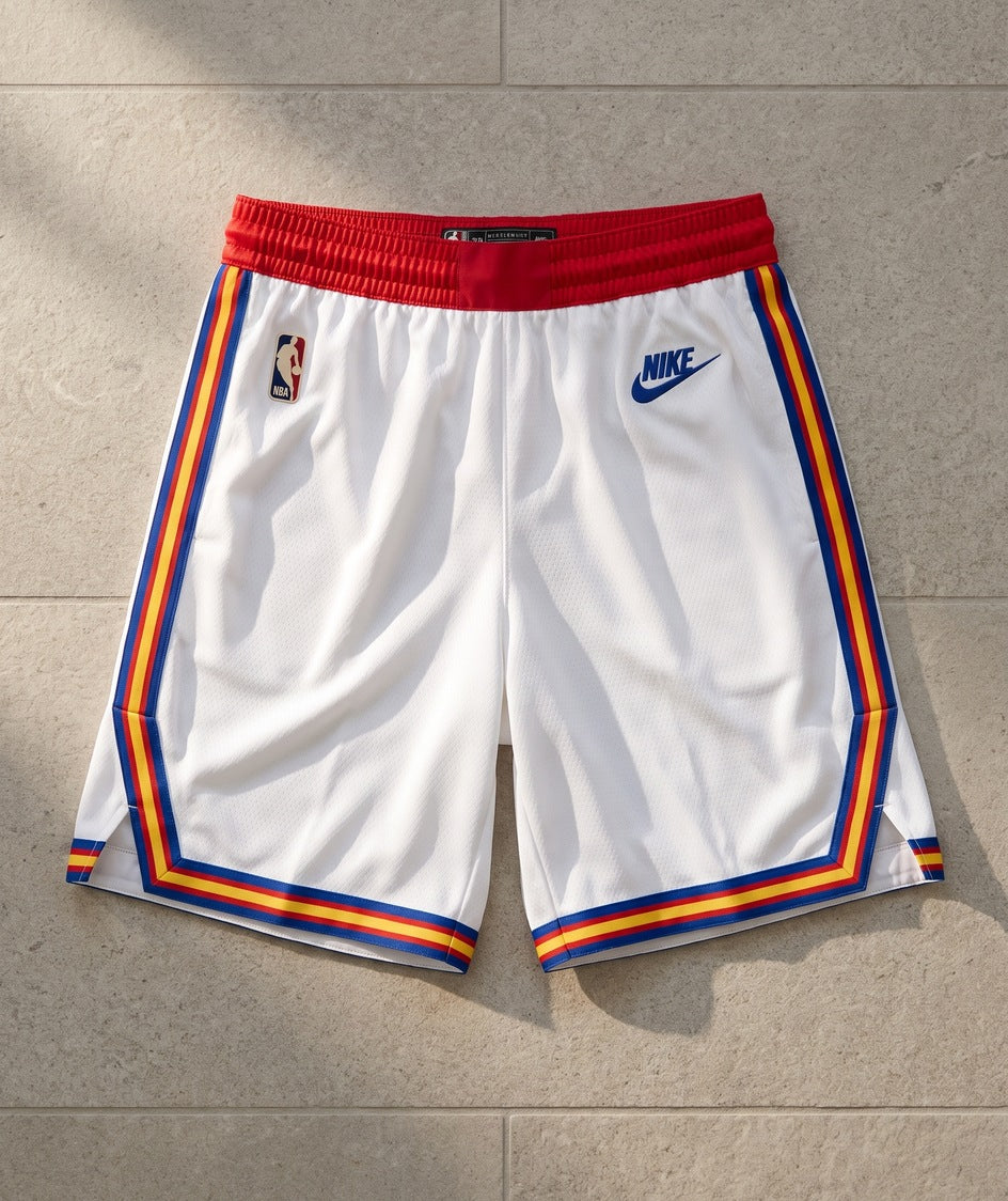 GSW Hardwood Classics white shorts