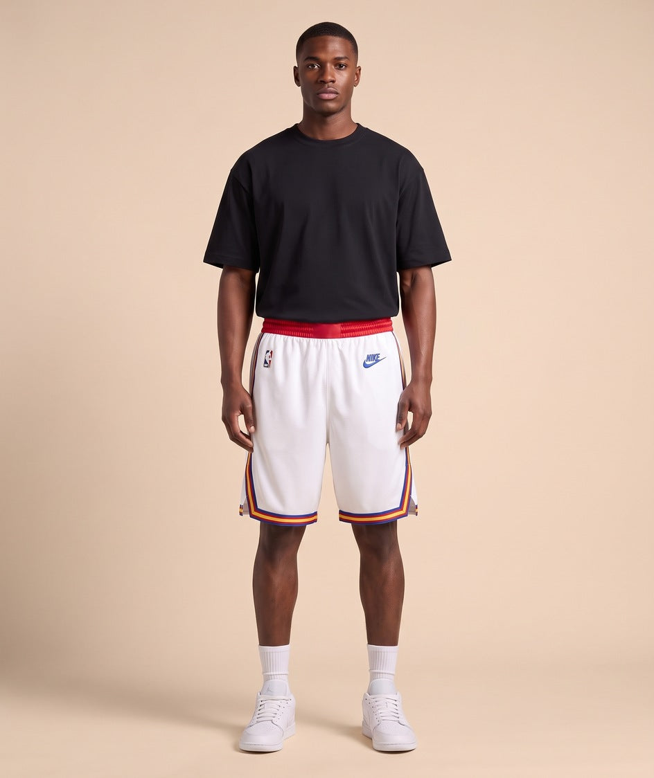 GSW Hardwood Classics white shorts