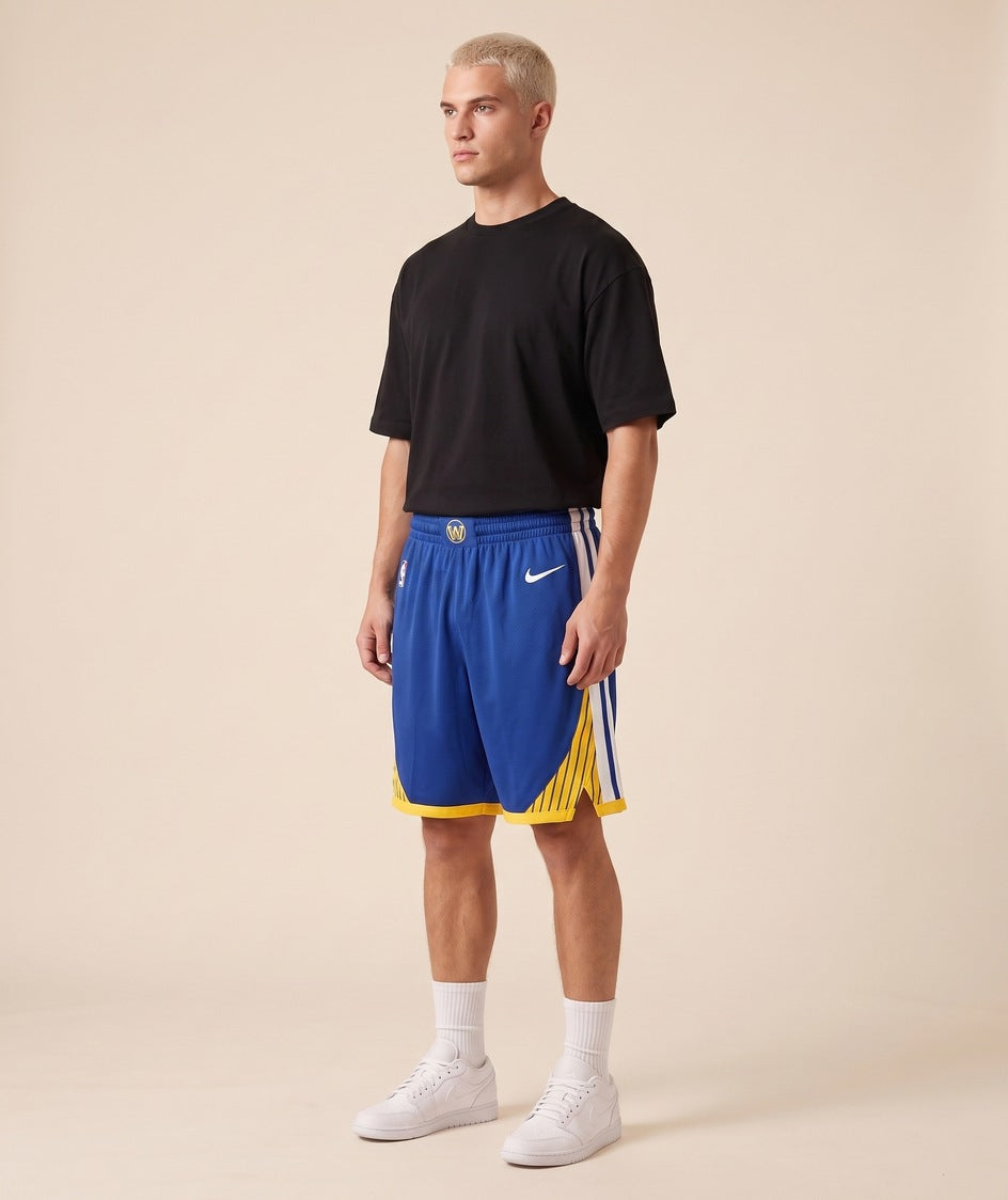 GSW Icon Edition royal blue shorts