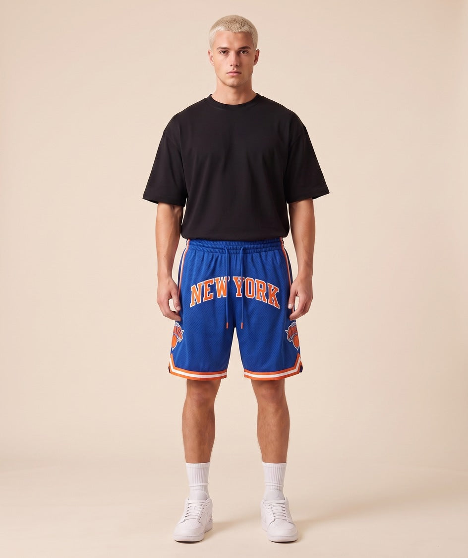 Knicks New York blue retro shorts